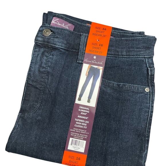 Gloria Vanderbilt Women's Jeans Amanda Stretch Portland Ladies Size 16 Short NWT - Picture 6 of 11
